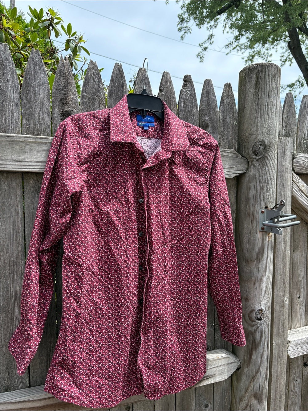 Apt. 9 16.5/32-3 floral cotton dress shirt!